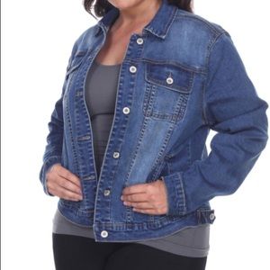 Plus Size Blue Jean Jacket NWT